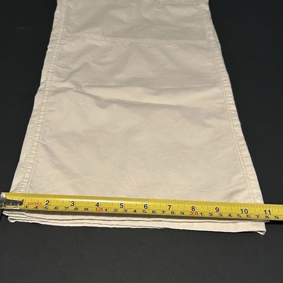 Hollister Women's High Rise Baggy Pants W30 L30 Beige Khaki Cargo Pockets NWOT - Picture 3 of 4